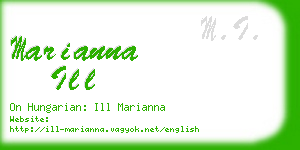 marianna ill business card